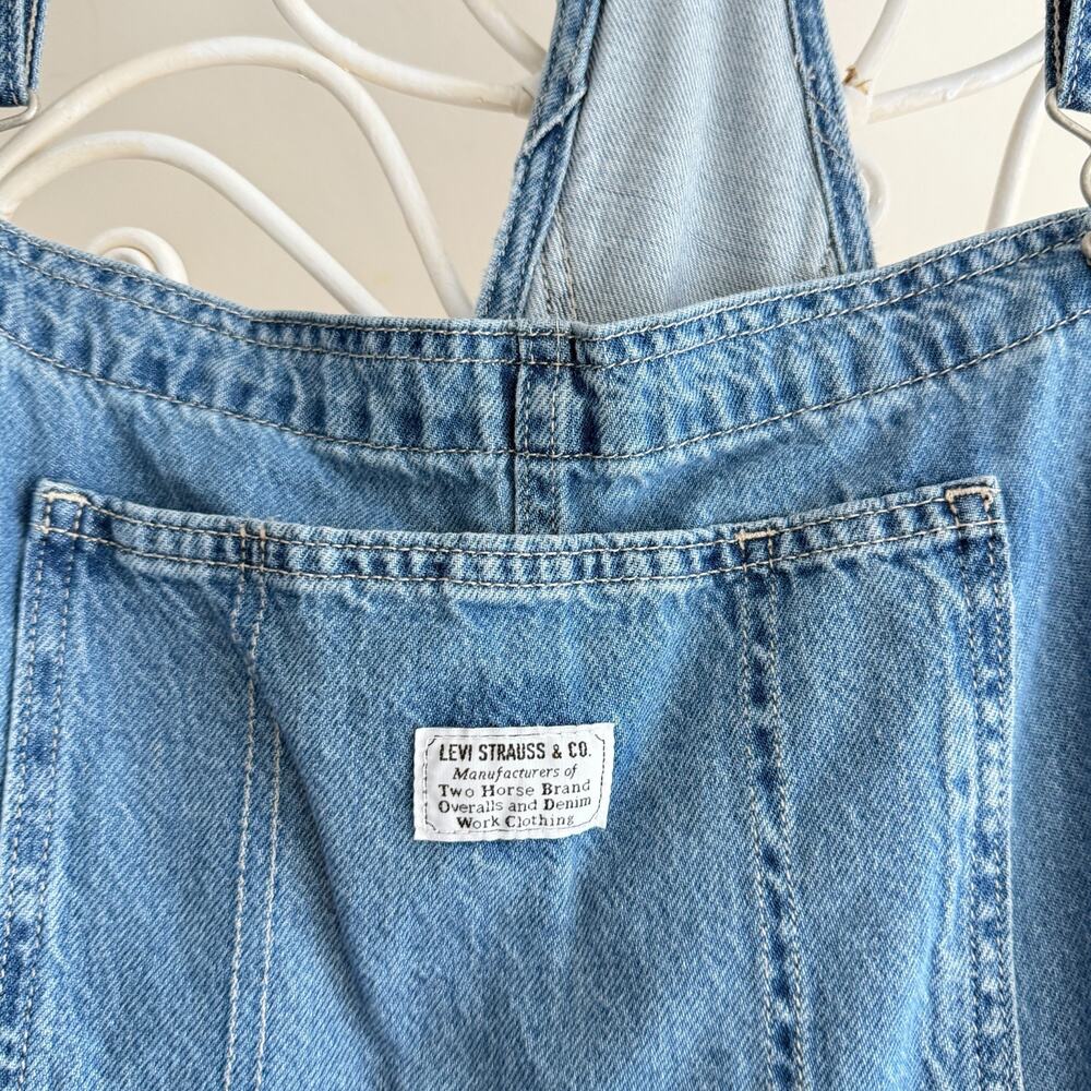Levi's Denim Overalls Womens XL Bib Dungarees Cottage Farm Prairie Country Boho - Picture 5 of 9